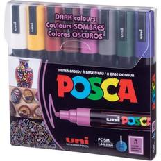 Posca paint markers Posca 8 Color Medium Dark Paint Markers Set