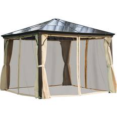 OutSunny Pavilions & Accessories OutSunny 10 ft. ft. Gazebo Canopy Cover