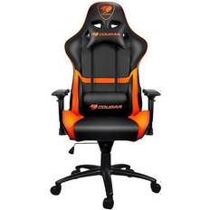 Compucase COUGAR Gaming Chair (Black and Orange)
