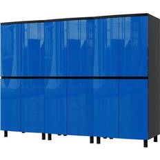 Blue Garden Storage Units 7.5' Santorini Blue Premium Garage (Building Area )