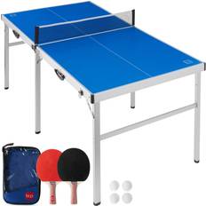 Table tennis table Best Choice Products 6x3ft Portable Ping Pong Table Game Set