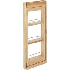 Kitchen Drawers & Shelves Rev-A-Shelf 3 in. W x 30 in. H Pull-Out Between Cabinet Wall Filler with SC, Unfinished Wood