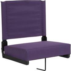 Flash Furniture Camping Chairs Flash Furniture Grandstand Comfort Seat Stadium Chair, Purple