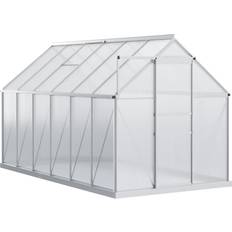 Freestanding Greenhouses OutSunny Greenhouse Kit 12x6ft Aluminum Polycarbonate