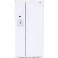 Fridge freezer with water dispenser in white GE 23.0 cu. ft. White