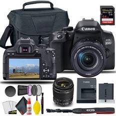 Sandisk extreme pro 64gb Digital Cameras Canon EOS 850D Rebel T8i DSLR Camera with 18-55mm Lens (Black) Creative Filter Set, EOS Camera Bag Sandisk Extreme Pro 64GB Card 6AVE