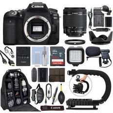 Eos 90d Digital Cameras Canon EOS 90D Digital SLR Camera with 18-55mm IS STM Lens 64GB Pro Video Kit