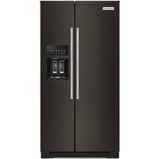 Fridge freezer with ice dispenser black KitchenAid KRSC703HBS 36" Black