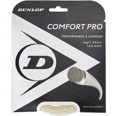 Dunlop Tennis Strings Dunlop Comfort Pro 12 M Tennis Single String White,Black 1.34 mm