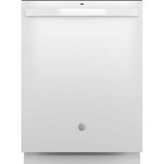 White Dishwashers GE 24 Top Control Built-In White