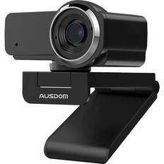 Ausdom webcam 1080p with microphone, aw635 wide angle usb camera, plug and play, for pc monitor laptop, video calling/recording