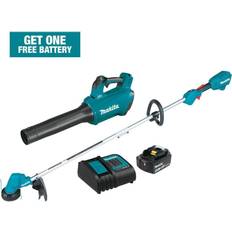 Makita Garden Power Tools Makita 18-Volt 4.0 Ah LXT Lithium-Ion (Blower/String Trimmer) Brushless Cordless Combo Kit (2-Piece)