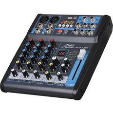 AUDIO2000S AMX7321 Professional Four-Channel Audio Mixer With USB Interface Bluetooth