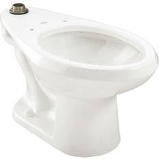 White Toilets American Standard Toilet Bowl, 1.1/1.6 gpf, Flush Valve, Floor Mount, Elongated, White White