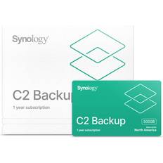 Synology Office Software Synology C2-BACKUP500G-1Y-NA C2 Cloud Backup License: 500GB 1 Year