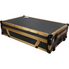 DJ Players Prox Case Fits Ddj-1000, Ddj-Sx, Flx6 And Mc7000 With Laptop Shelf And Gold Aluminum Frame
