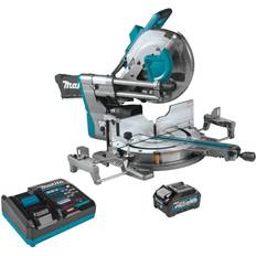 Makita Battery Grass Trimmers Makita 40V max XGT Brushless Cordless 12 in. Dual-Bevel Sliding Compound Miter Saw Kit, AWS Capable (4.0Ah)