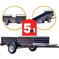 Trailers DK2 5 ft. x 7 ft. Utility Trailer with Black Powder-Coated, MMT5X7