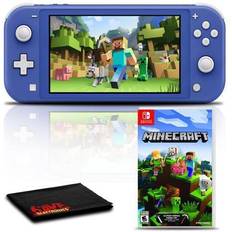 Nintendo switch lite Game Consoles Nintendo Switch Lite (Blue) Gaming Console Bundle with Minecraft