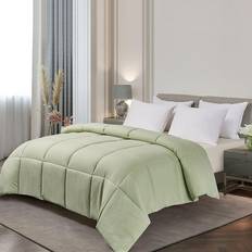 Royal Majesty Ridge Fashions Microfiber Color Down Alternative Comforter, All Seasons Bedspread Green, Blue