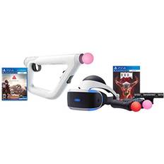 Ps4 vr motion controller VR - Virtual Reality PS4 Shooter Bundle (5 Items) VR Headset CUH-ZRV1, Farpoint Aim Controller Bundle, PSVR Doom Game, Playstation Camera, and 2 Move Motion Controllers