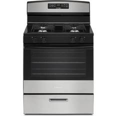 Gas Ovens Ranges Amana 5.1 Bake Assist Silver