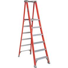 Step Ladders Louisville 6' Type 1A Fiberglass Pro Platform Step Ladder FXP1706