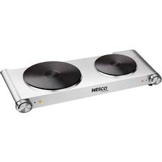 Double electric hot plate Cooktops Nesco Double Burner Hot Plate