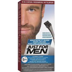 JUST FOR MEN Color Gel Mustache & Beard M-35 Medium Brown 1 ea (Pack of 7)