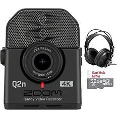 Zoom Camcorders Zoom Q2n-4K Handy Video Recorder Bundle with Headphones and 32GB microSDHC Card