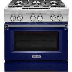 6 burner gas stove KitchenAid 36'' 6-Burner Blue