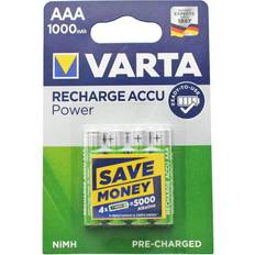 Varta Akkus - Wiederaufladbare Standardakkus Batterien & Akkus Varta Power Accu AAA 4-pack