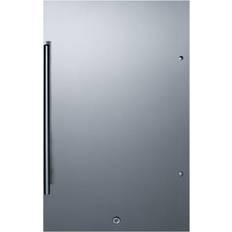 Black Integrated Refrigerators Summit Commercial 19" 3.1 Cu. ADA Silver, Black
