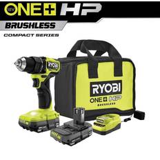 Ryobi drill kit Drills & Screwdrivers Ryobi ONE HP 18V Brushless Cordless Compact 1/2 in. Drill/Driver Kit with (2) 1.5 Ah Batteries, Charger and Bag