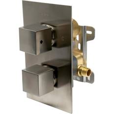 Thermostat Shower Sets ALFI brand AB2601-BN, Square Knob Way