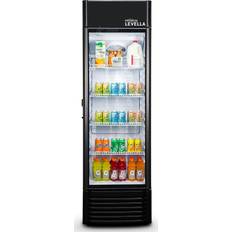 Mini fridge with glass door Premium Levella PRF1257DX Single Door Merchandiser Refrigerator-Upright Beverage Black