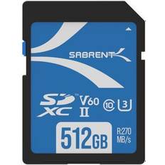 512gb sd card Mobile Phones Sabrent Rocket V60 512GB SD UHS-II Memory Card R270MB/s W170MB/s (SD-TL60-512GB)