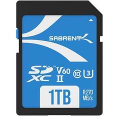 1tb sd card Camera Lenses Sabrent Rocket V60 1TB SD UHS-II Memory Card R270MB/s W170MB/s (SD-TL60-1TB)