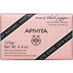 Apivita Natural Soap Rose & Black Pepper Cleansing Bar 125