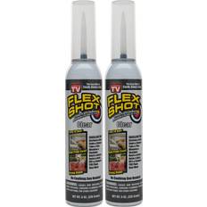 Putty & Building Chemicals Flex Shot Rubber Adhesive Sealant Caulk, 8-oz, Clear 1pcs