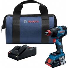 Cordless drill two battery Drills & Screwdrivers Bosch 18 Volt, 1/4" Drive, 1,800 In/Lb Torque, Cordless Impact Driver Pistol Grip, Variable Speed, 2 Lithium-Ion Batteries Included