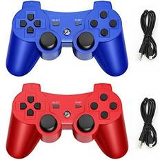 PlayStation 4 Game Controllers DIANVEN PS3 Wireless Controller, PS3 Bluetooth Gamepad for Playstation 3, Double Shock and 6-Axis for PS3 Controller 2 Pack