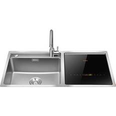 Kitchen Sinks 2-in-1 Counter-top mounted Sink