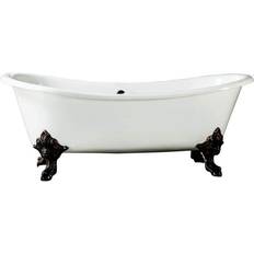 Hot Tubs Barclay Hot Tub Products Nelson 72 Cast Iron Double Clawfoot Non-Whirlpool Bathtub No Faucet Holes