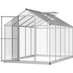 Freestanding Greenhouses OutSunny 6.25 Stable Walk-In Garden Greenhouse with