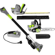 Multi-tools Earthwise CVP41810 7 10" Handheld Saw-4.5 Amp 17" Pole Hedge Trimmer 4-in-1 Multi Tool, Grey