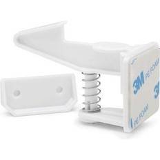 Child Cabinet Locks Invisible Design Baby Proof Safety Locks for Cabinets Easy Adhesive (3M) NO Tools Needed No Drilling Closet and Drawer Latches 12 Pack! (White)