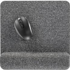 Allsop Premium Plush Memory Foam Wrist Rest, Mousepad, 1-7/8"H Gray