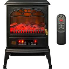 LifeSmart Fireplaces LifeSmart 3-Sided Flame View Infrared Heater Stove