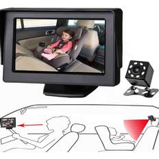Back Seat Mirrors Itomoro Baby Car Mirror, View Infant in Rear Facing Seat with Wide Crystal Clear View,Camera Aimed at Baby-Easily to Observe The Baby's Every Move
